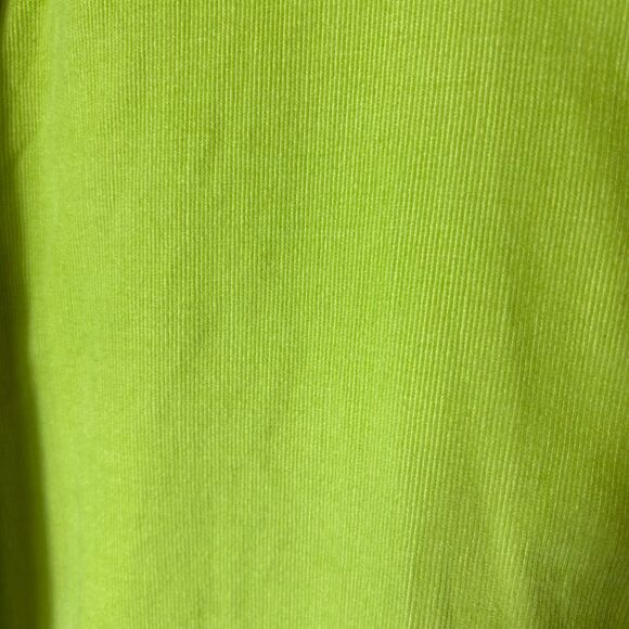 Paradise Collection Lime Green Fine Wale Corduroy LS Classic Button Up Shirt XXL - Picture 12 of 15